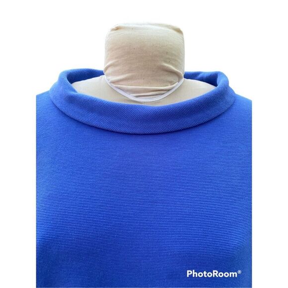 Talbots Funnel Neck Button Back 3/4 Length Sleeves Periwinkle Blue Size 2X - Picture 6 of 10